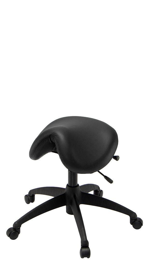 Saddle Shape Stool with Back Support and Tilt-able Seat